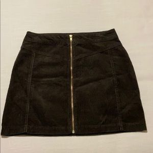 Brown Corduroy  mini skirt size 10